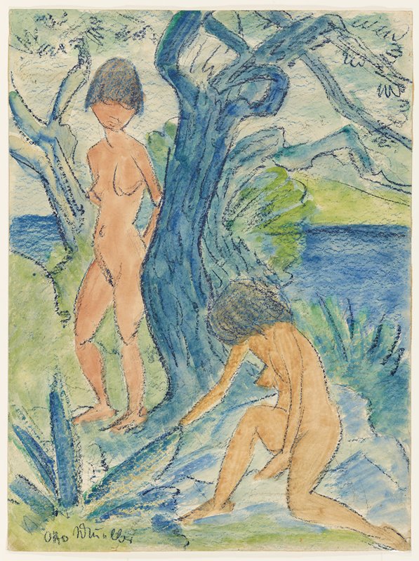Two Bathers, Otto Mueller, 1923