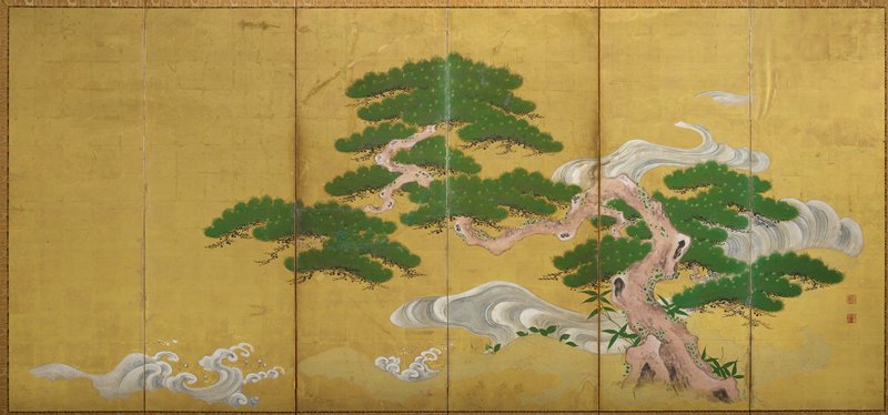Pine Tree by a Stream, 19th century