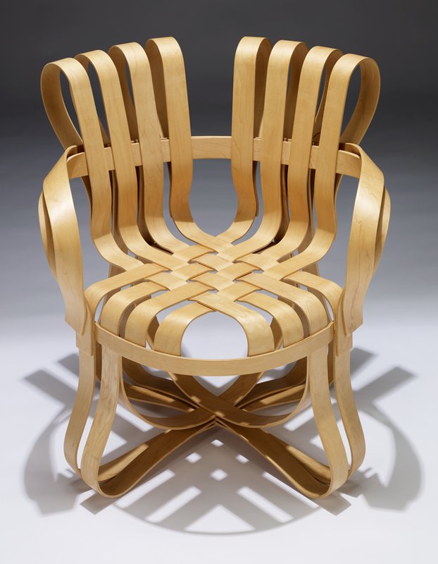 Cross Check armchair, Frank Gehry; Manufacturer: Knoll, New York
