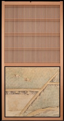 Spring [center right from the set Rice Farming in the Four Seasons], Attributed to Kano Sanraku, 1620s
