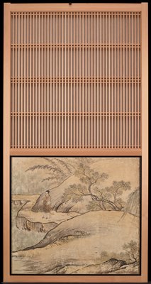 Spring [right from the set Rice Farming in the Four Seasons], Attributed to Kano Sanraku, 1620s