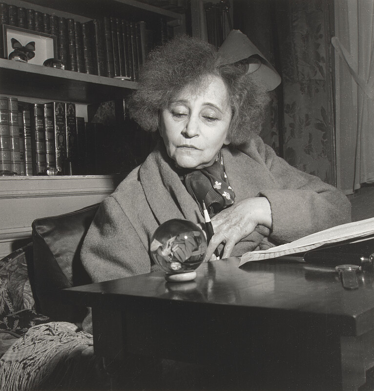 Colette Aged 71 in her apartment at Rue de Beaujolais, Paris, Lee Miller, November 1944