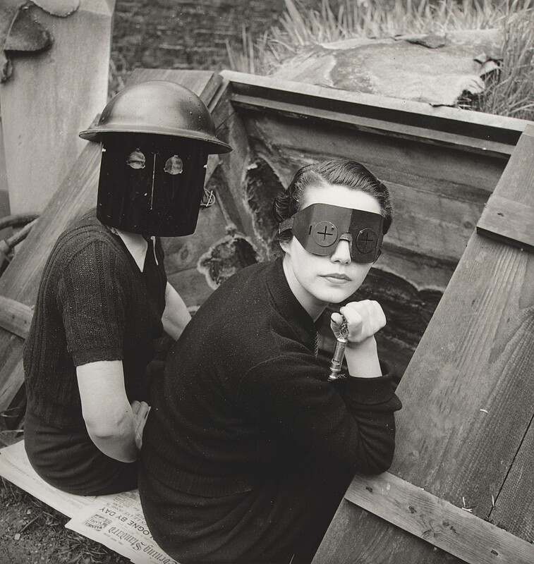 Fire Masks, Hampstead, London, Lee Miller, 1941