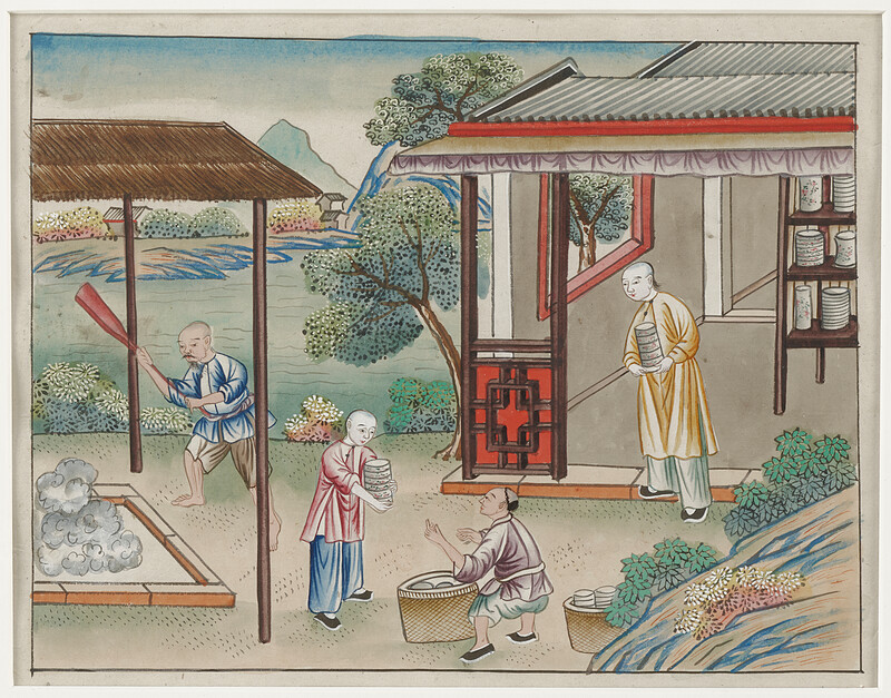 Removing the Kiln-fired Wares, 19th century