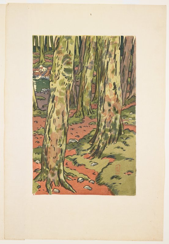 Washing Beneath the Trees, Loguivy, Henri Rivière, 1894