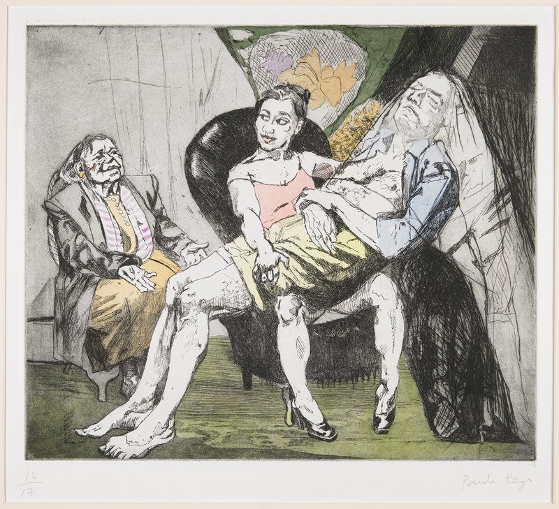 After Hogarth IV, Paula Rego, 2000