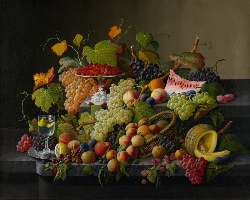 Abundant Fruit, Severin Roesen, 1858