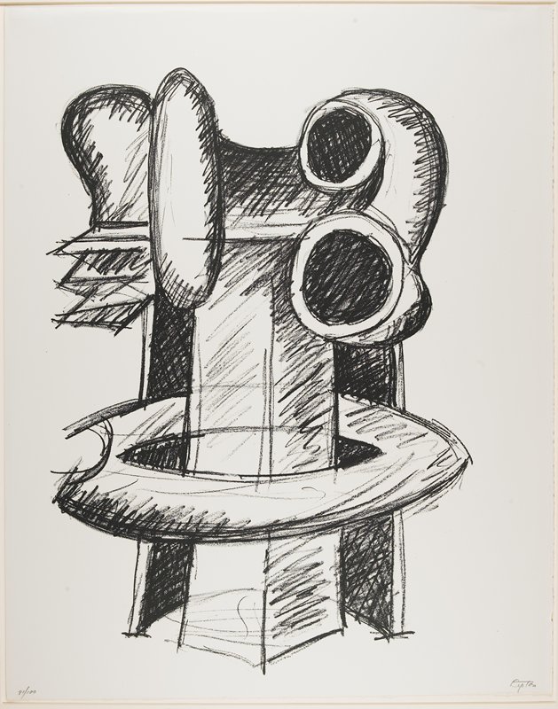 Study for Clairvoyant, Seymour Lipton, 1970