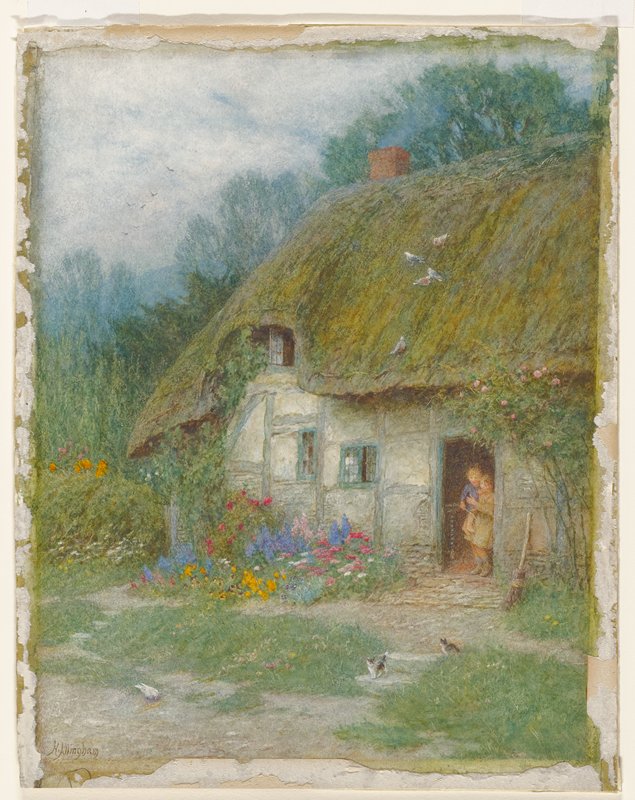 A Wiltshire Cottage, Helen Allingham, 19th-20th century