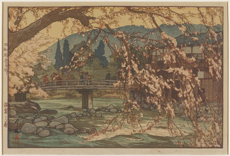 A Spa in Spring, Yoshida Hiroshi, 1940