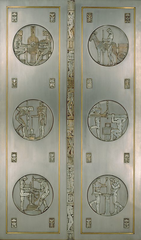 One of a pair of doors, Oscar Bach, c. 1930