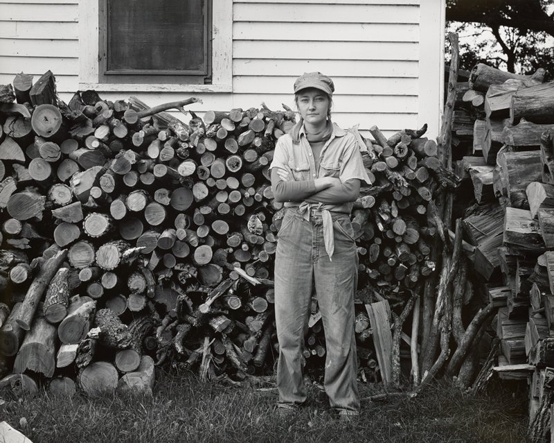 Marcie by the Woodpile, Mapleton, Minnesota, Will M. Agar, 1982 (printed 2005)