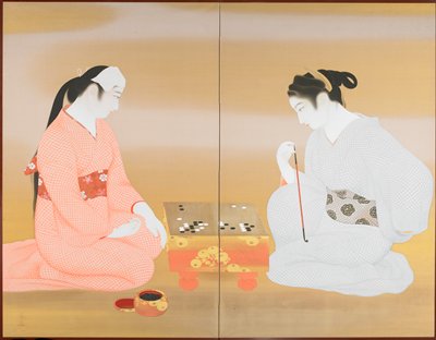 A Game of Go, Tanikado Hisaharu, c. 1924