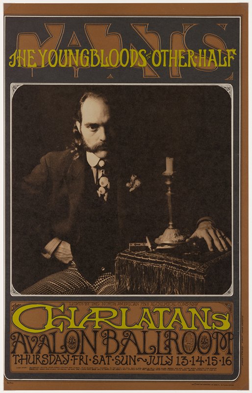 The Charlatans, The Youngbloods, The Other Half, July 13-16, Avalon Ballroom, Bob Fried, 1967
