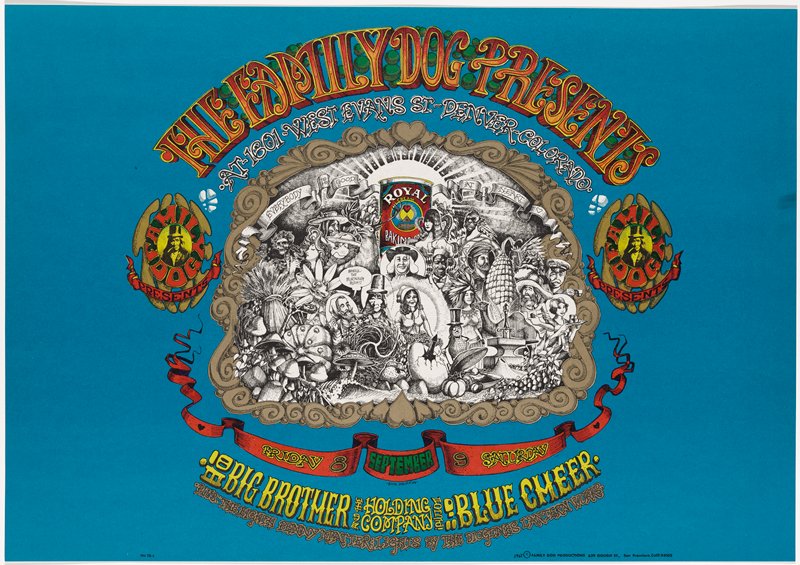 Big Brother and the Holding Company, Blue Cheer, Eighth Penny Matter, September 8-9, Denver, Rick Griffin, 1967
