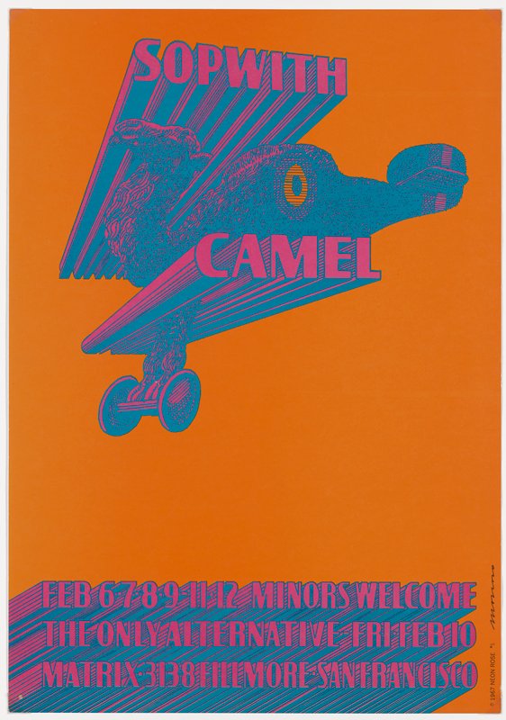 Sopwith Camel, Only Alternative, February 6-12, The Matrix, Victor Moscoso, 1967
