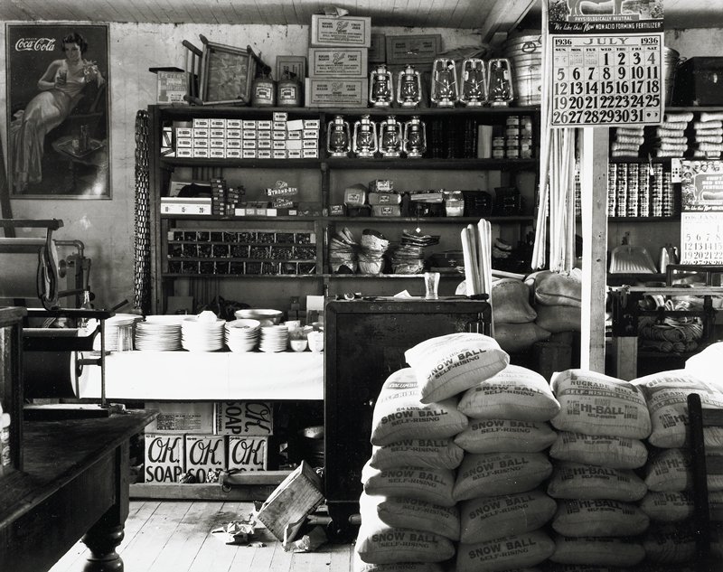 General Store Interior, Moundville, Alabama, Walker Evans, 1936 (printed 1981)