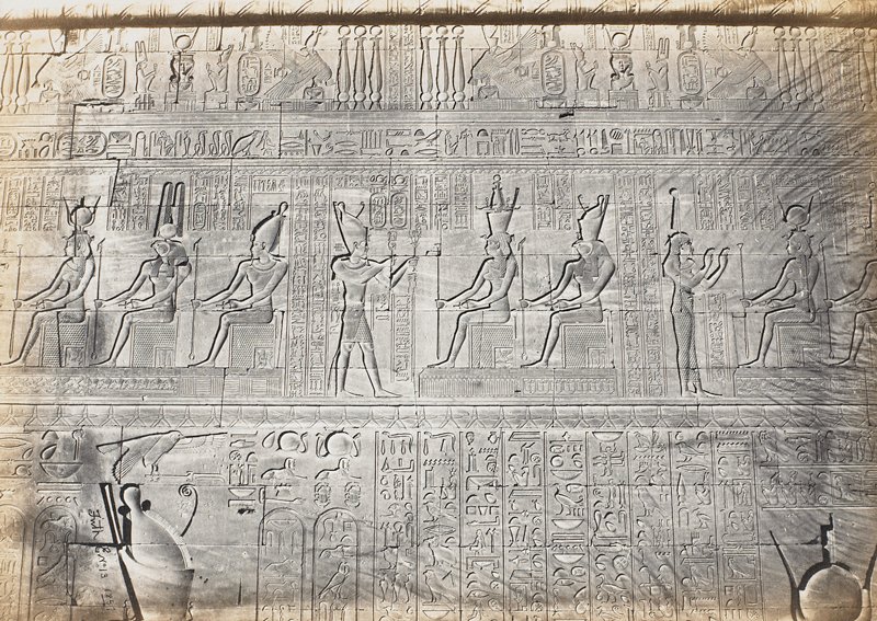 Sculptures from the Outer Wall, Dendera, Egypt, Francis Frith, 1857