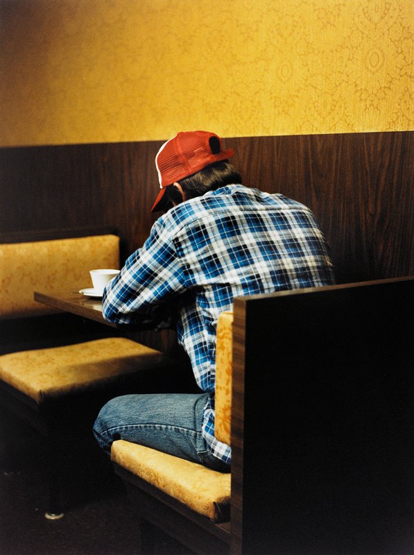 Man in Restaurant Booth, Weirton, West Virginia, Jerome Liebling, 1982