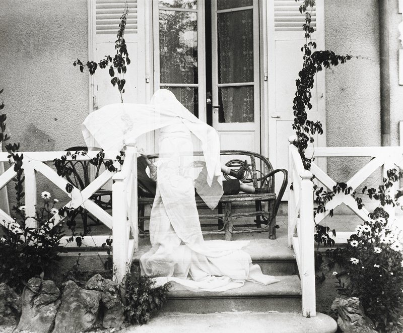 Zissou Dressed as a Ghost, Villa Les Marronniers, Chatelguyon, France, Jacques Henri Lartigue, 1905