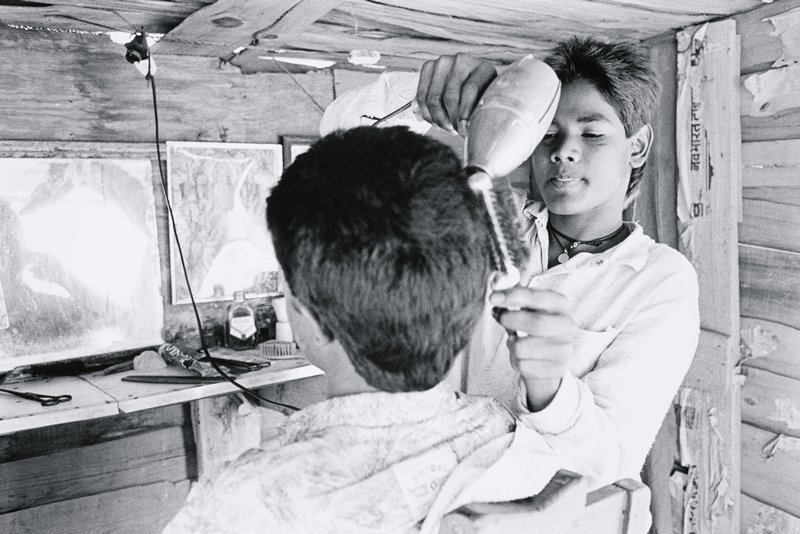 Barber, India, David Parker, 1995