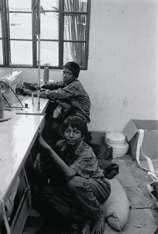 Textile Workers Sewing Garments, Dhaka, Bangladesh, David Parker, 1993