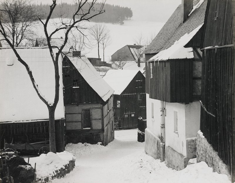 Erzgebirgsdorf in Winter, Albert Renger-Patzsch, 1912–66