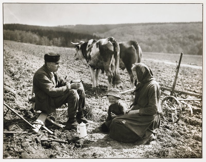 Afternoon Break, Westerwald, Germany by August Sander