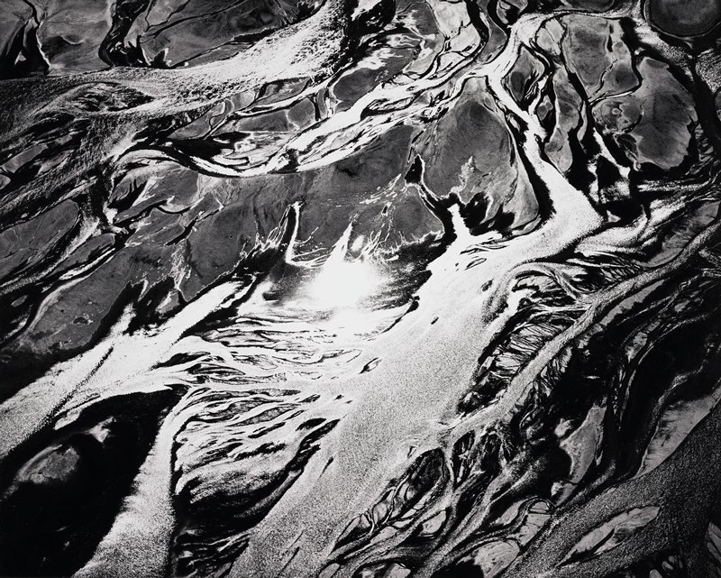 Reflection of the Sun, Snake River, Washington, William A. Garnett, 1977