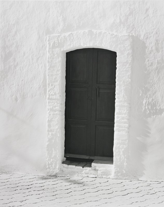 Black Door, White Wall, Alamos, Sonora, Mexico, Donald Ross, 1984