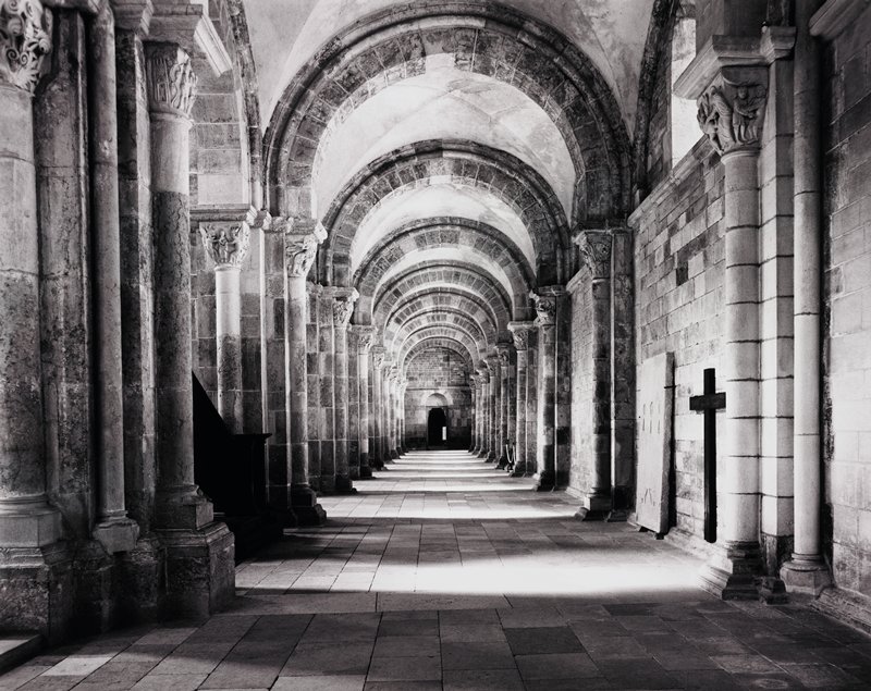 St. Madeleine Basilica, North Aisle, Vezelay, France, Robert K. Byers, 1988 (print 1990)