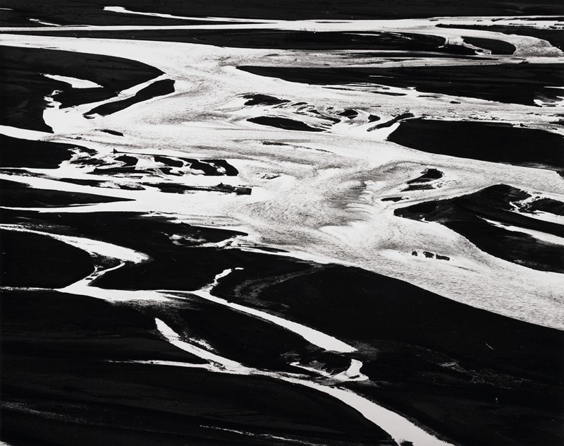 Sun Reflection at Dawn, Matanuska River, Near Palmer, Alaska, Robert K. Byers, 1973