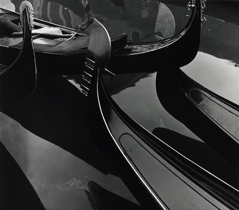 Gondolas, Venice, Brett Weston, 1971 (printed c. 1973)