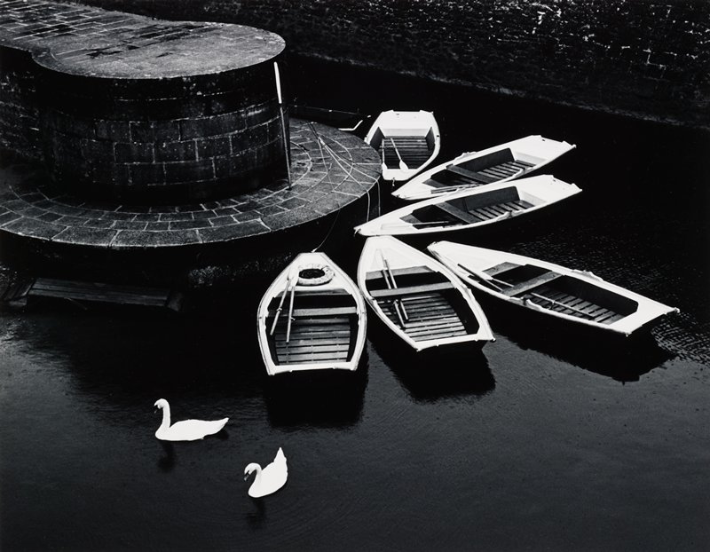Boats at Chenonceaux, France, Robert K. Byers, 1970 (printed c. 1985)
