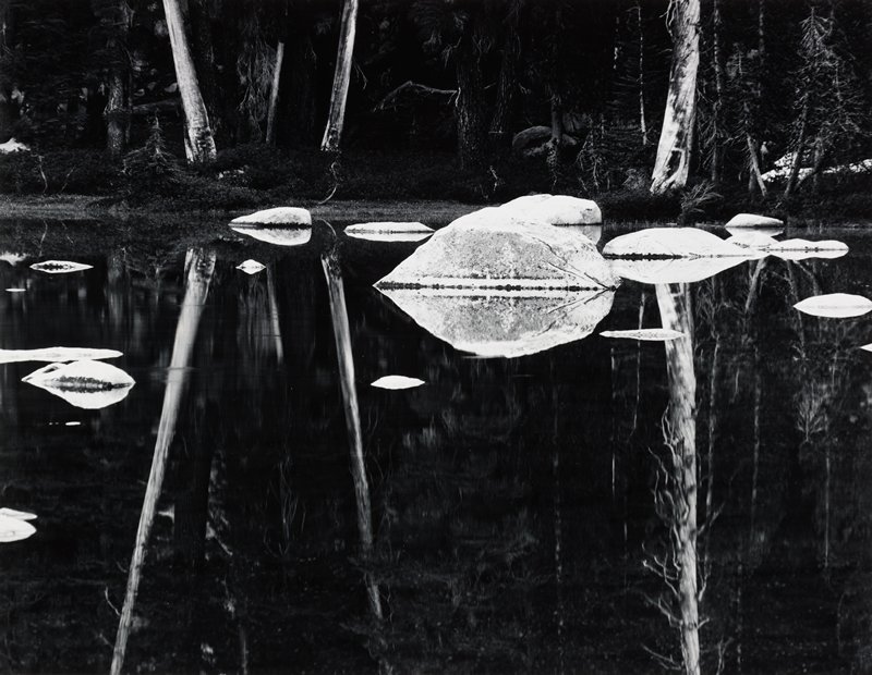 Reflections in Pond on Tioga Pass, Yosemite, California, Robert K. Byers, 1982 (printed c. 1985)