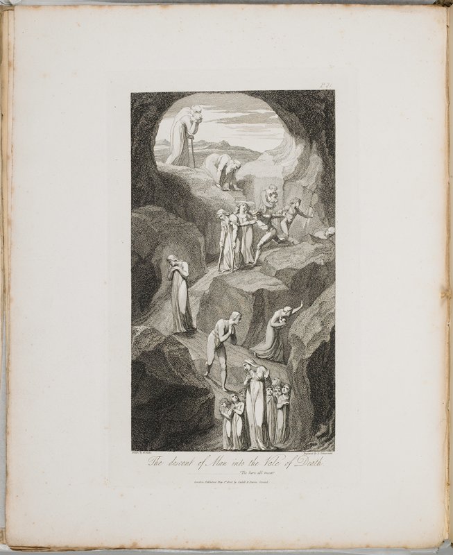 Illustration for The Grave, Luigi Schiavonetti, 1808