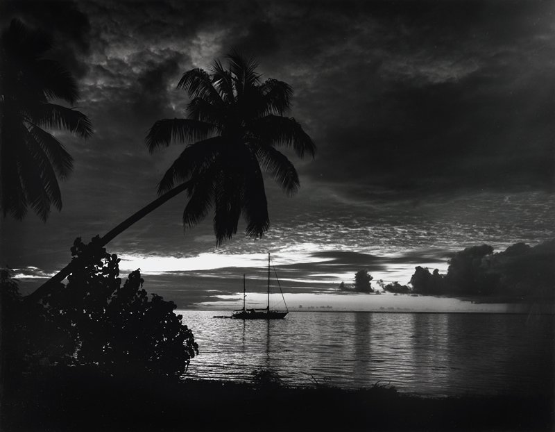 Sunset, Moorea, Frederick B. Scheel, July 29, 1993