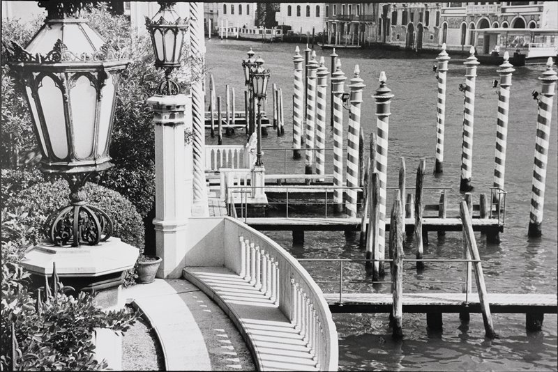 Canal with Spiral Slip Posts, Venice, Frederick B. Scheel, September 17, 1998