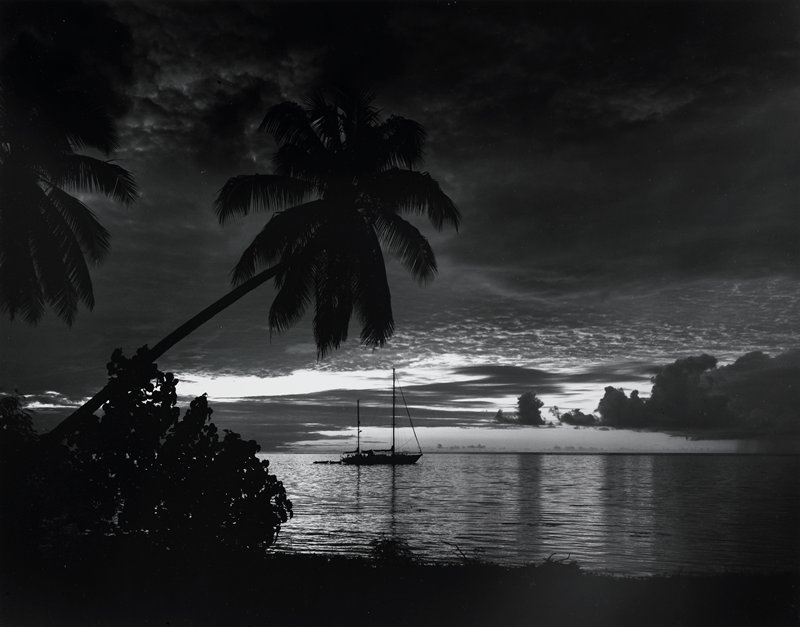 Sunset, Moorea, Frederick B. Scheel, July 29, 1993