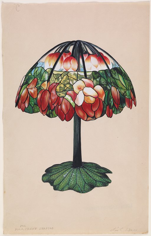 Design for a Lamp, Louis Comfort Tiffany, 19th-20th century