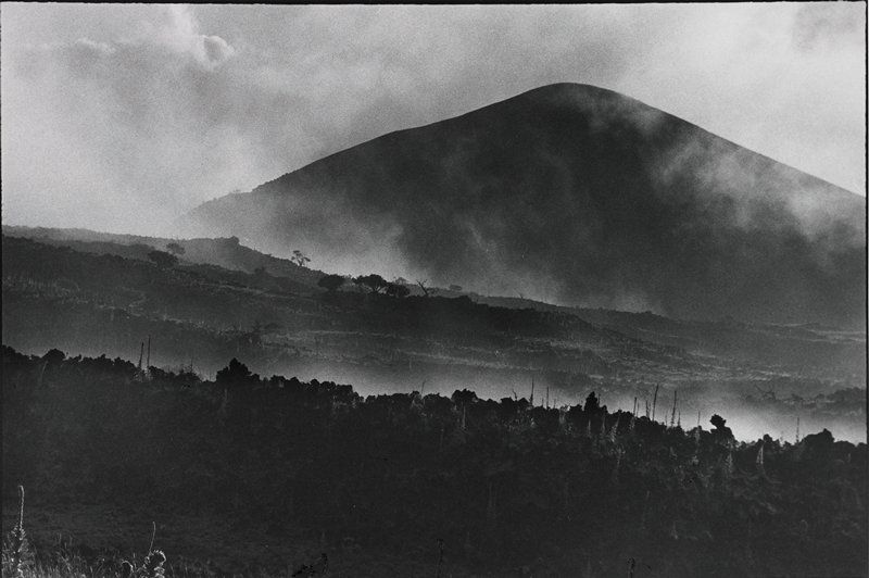 Puu in Clouds, Mauna Kea, Hawaii, Frederick B. Scheel, January 17, 2002