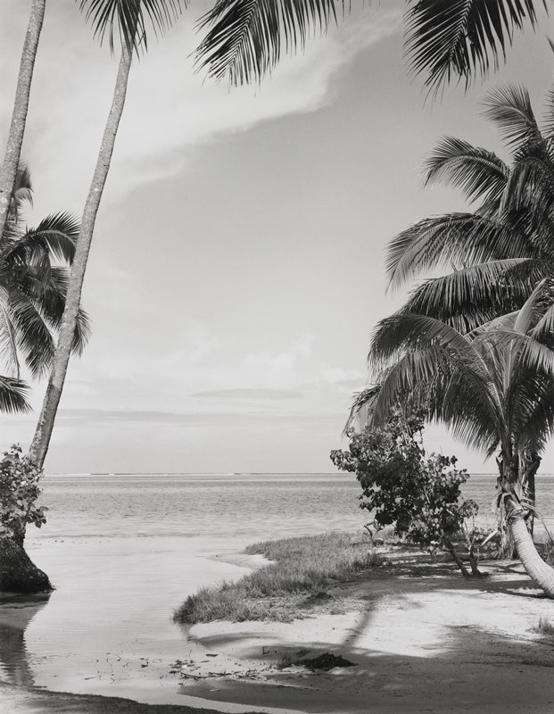 Bay, Inlet, and Distant Reef, Moorea, Polynesia, Frederick B. Scheel, August 13, 1992