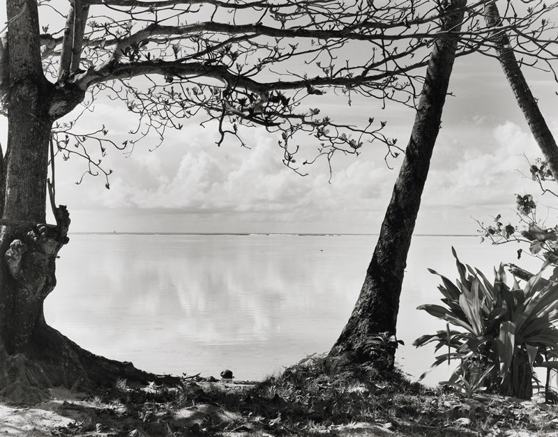 Moorea Afternoon with Bank of Clouds and Distant Boat, Frederick B. Scheel, July 29, 1993