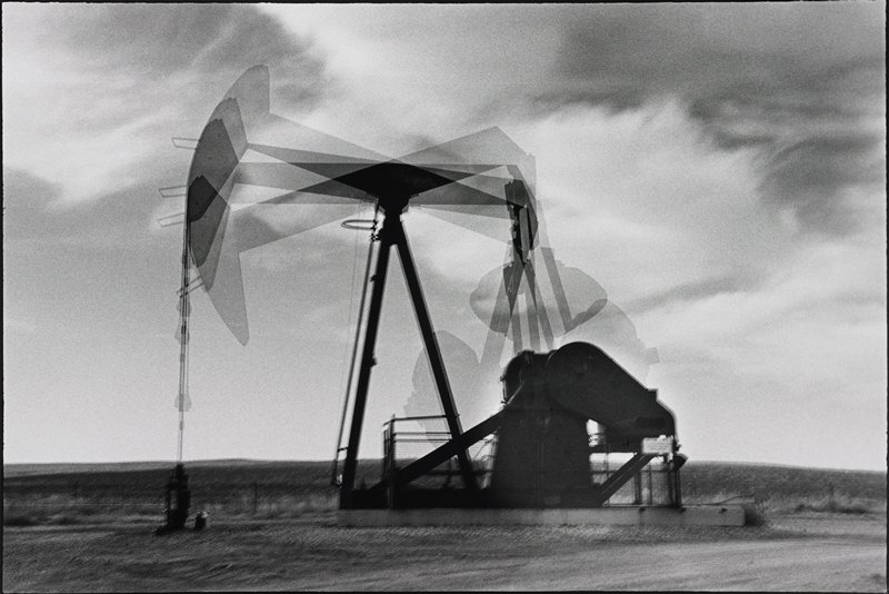 Oil Pump Rig, South of Bowman, North Dakota, Frederick B. Scheel, September 18, 2000