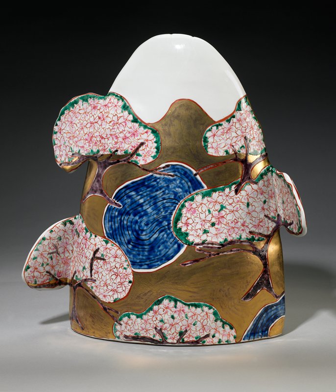 Cherry Blossoms, Pine Trees, and Mount Fuji, Matsuda Yuriko | Mia