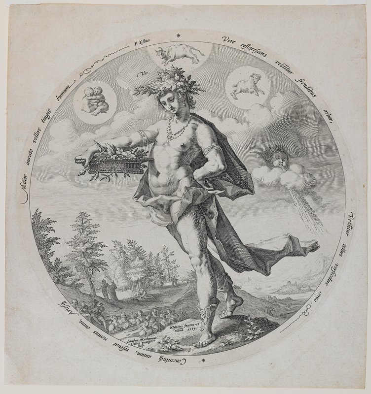 Allegory of Spring, Jacob Matham, 1589