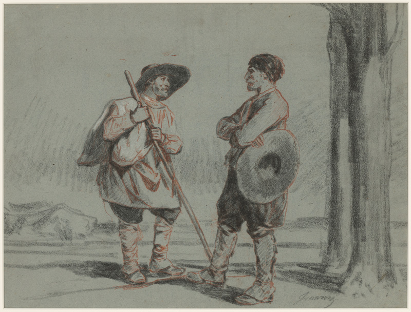 The Meeting, Philippe Auguste Jeanron, 1830s