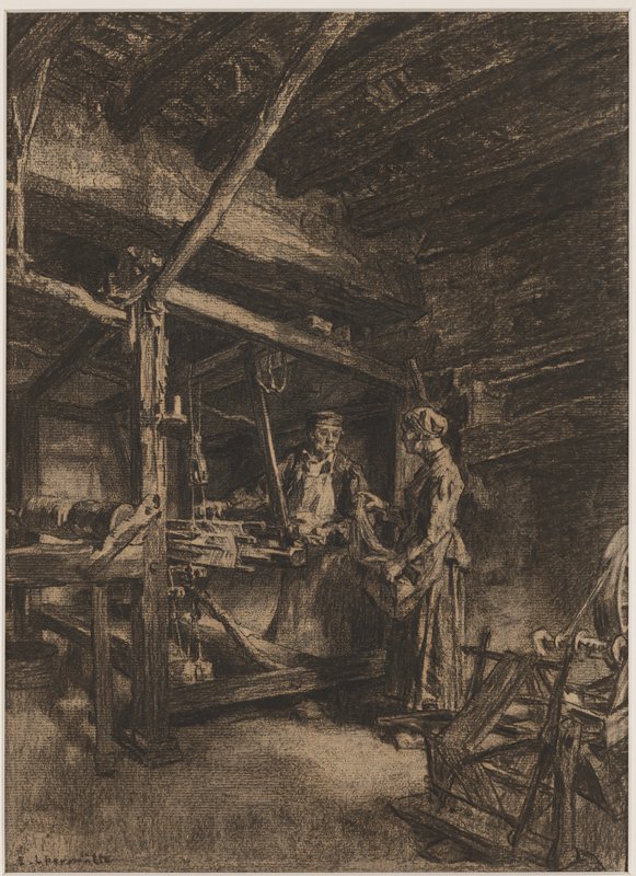 The Weaver (Le tisserand), Léon-Augustin Lhermitte, 1887