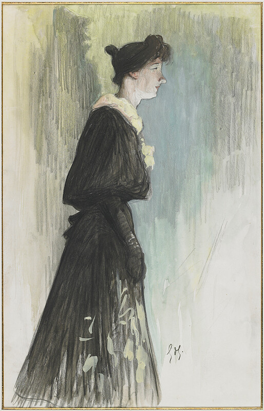 Yvette Guilbert Singing, Georges d’Espagnat, late 19th–early 20th century
