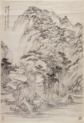 Landscape in the Orthodox Manner, Wang Chen, 1791